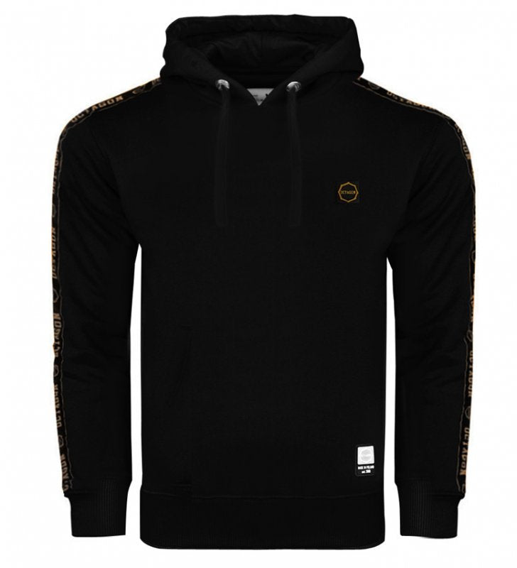 Hoodie Stripe black/gold