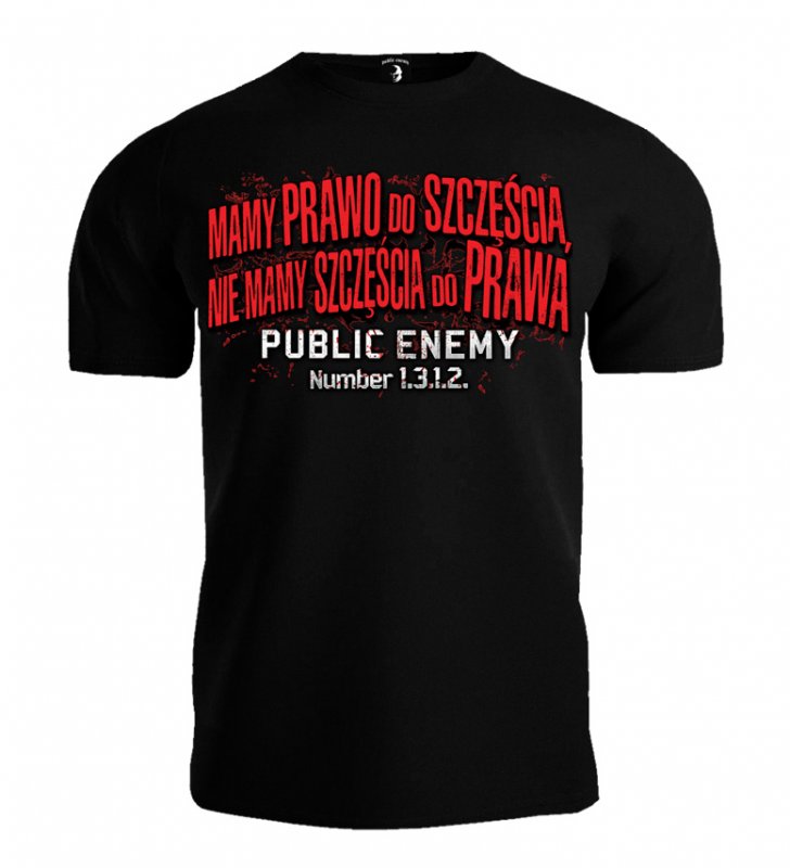 Public Enemy T-shirt Mamy prawo do szczęścia Black
