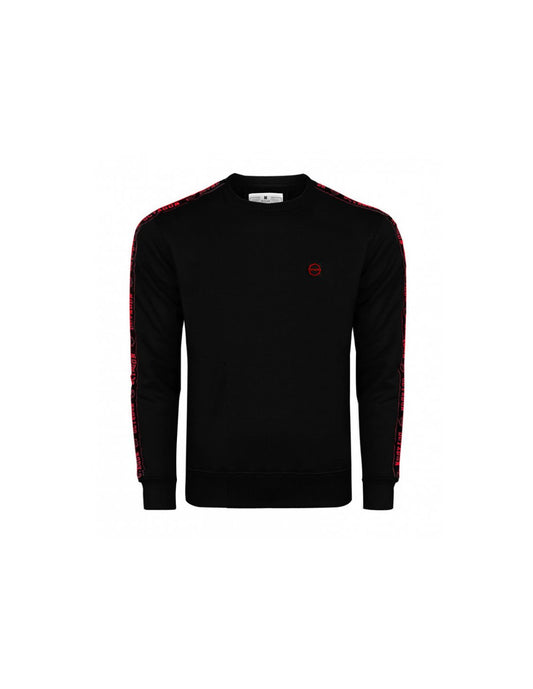 OCTAGON STRIPE Crewneck black/red