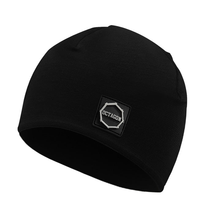 Octagon Winter Hat Small Logo Black
