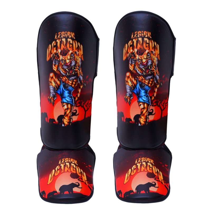 Legion Octagon Kids Shin Guards βTIGERβ π―π₯π§