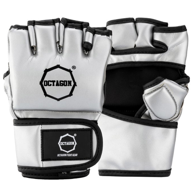 MMA GLOVES Octagon Metallic Silver