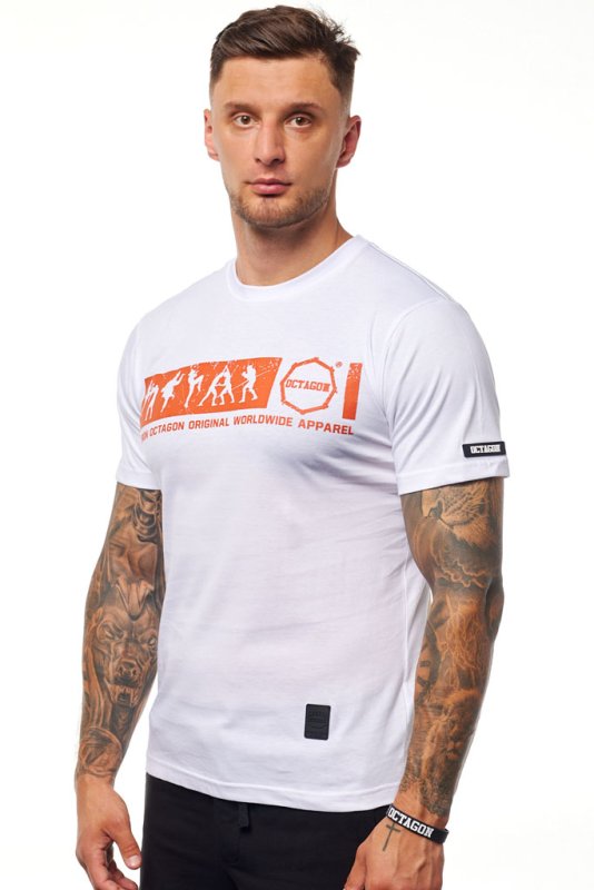 Octagon Combat Crew White T-Shirt
