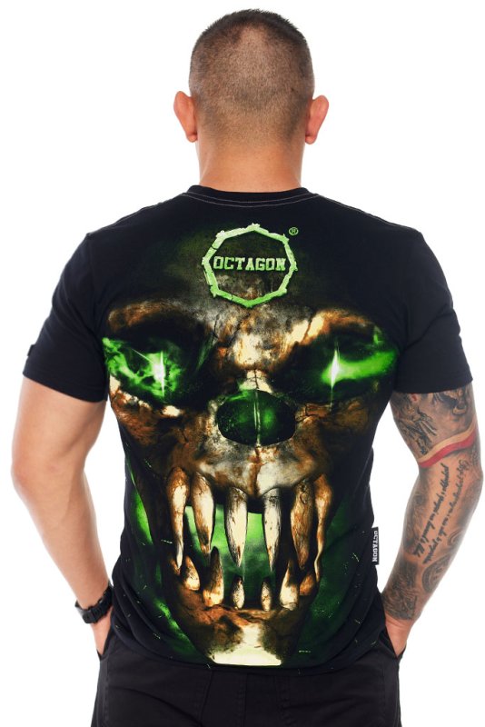 Octagon T-shirt Green Demon Black