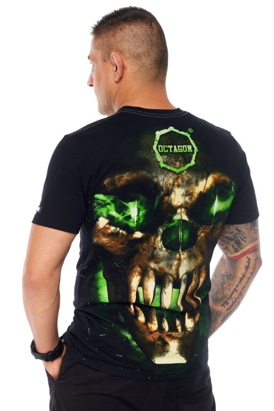 Octagon T-shirt Green Demon Black