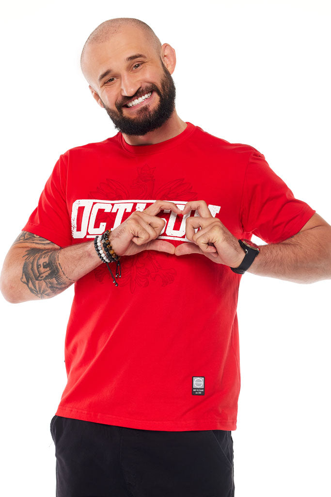 Octagon T-shirt Polska Orzeł Czerwony