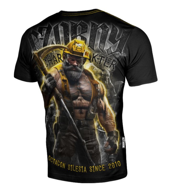 Octagon T-shirt Silesia Czorny Charakter Limited Edition Black