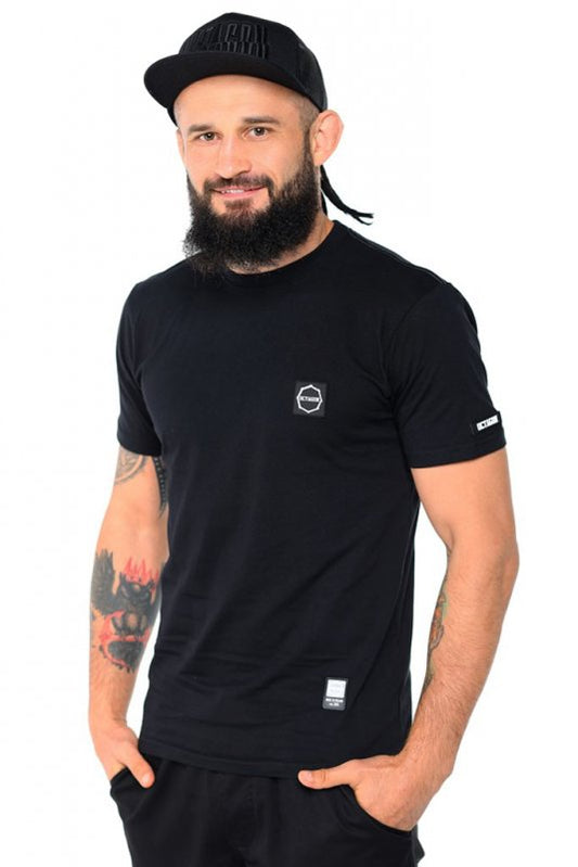 Octagon T-shirt Small Logo Black