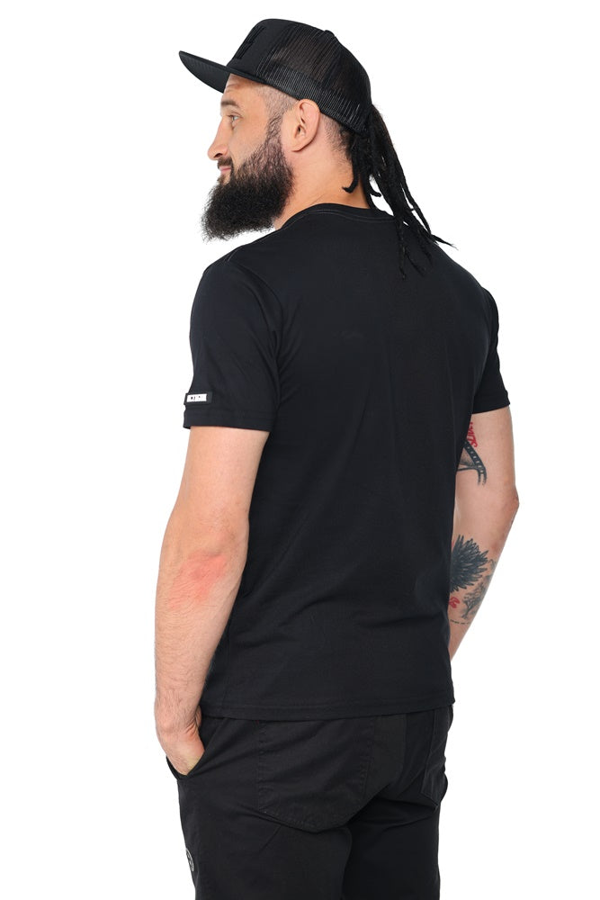 Octagon T-shirt Small Logo Black