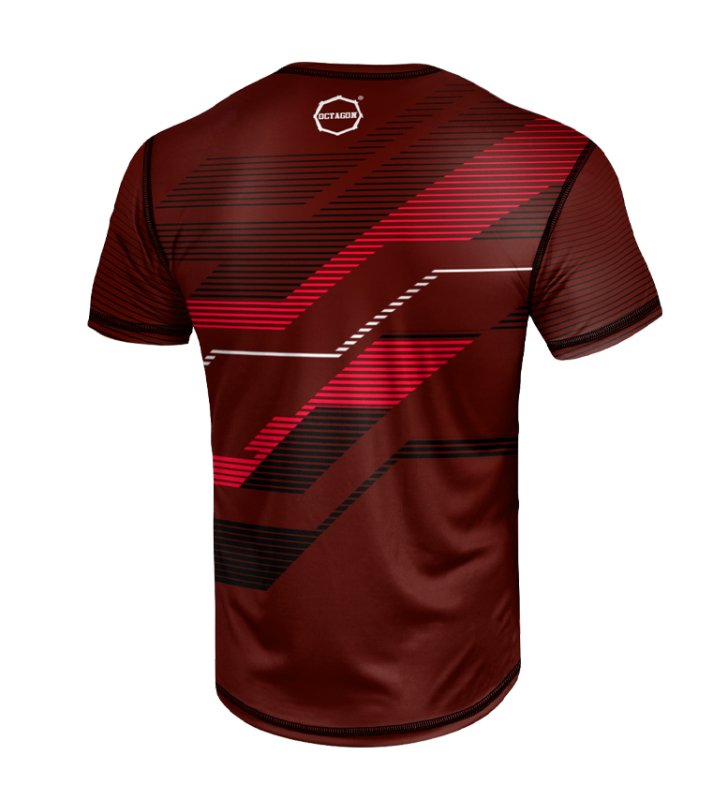 Octagon Sport T-shirt Racer Burgundy