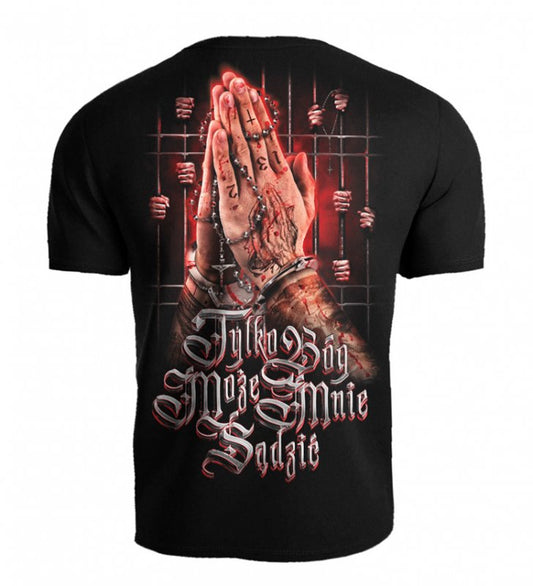 Public Enemy T-shirt Tylko Bóg może mnie sądzić Black