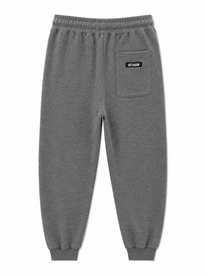 👖 OCTAGON Men’s Sweatpants Small Logo Grey Melange