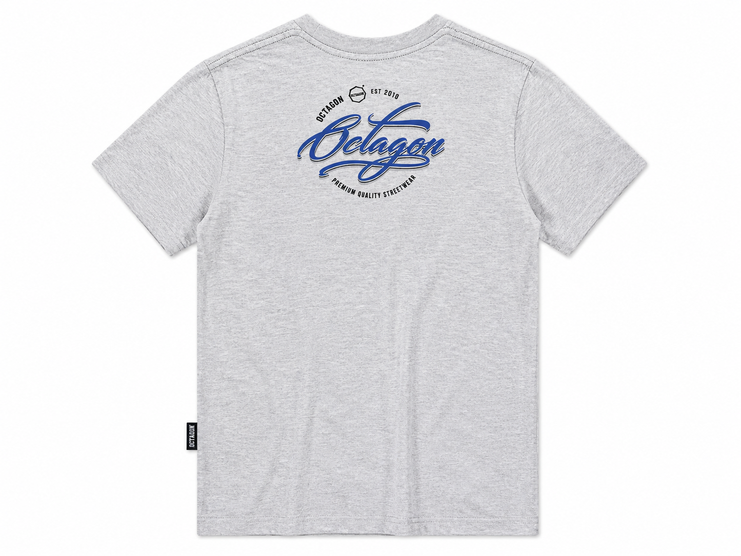 Octagon Men’s Streetwear T-Shirt Grey 👕🩶🔥