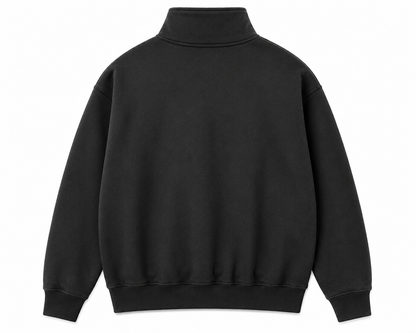 Gangstaff Zip Crewneck “Logo” 🔥🖤