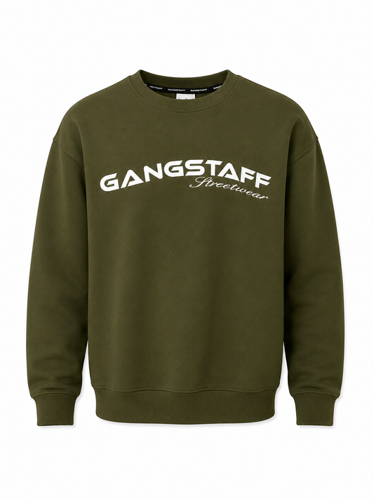 Gangstaff Crewneck “Streetwear” Olive 🫒🔥