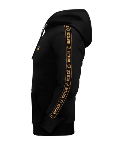 Hoodie Stripe black/gold