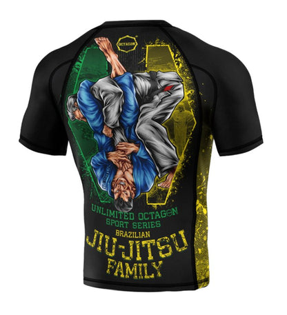 Octagon Rashguard Premium Jiu Jitsu Family