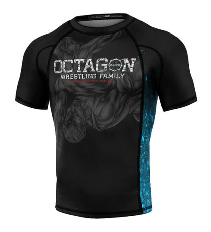 Octagon Rashguard Premium Wrestling Family