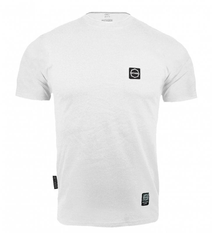 Octagon T-shirt Small Logo White