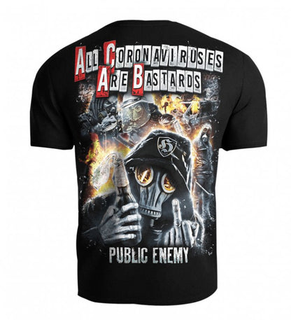 Public Enemy T-shirt All Coronaviruses Are Bastards Black