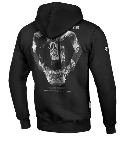 OCTAGON – Skull Hoodie Black 🖤💀