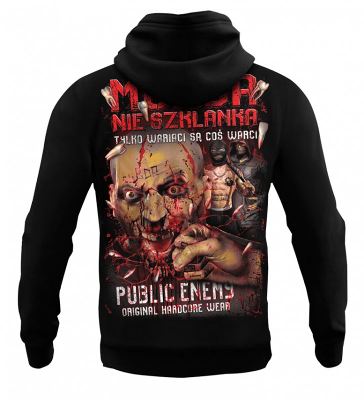 ✅ Public Enemy – Hoodie “Morda nie szklanka”
