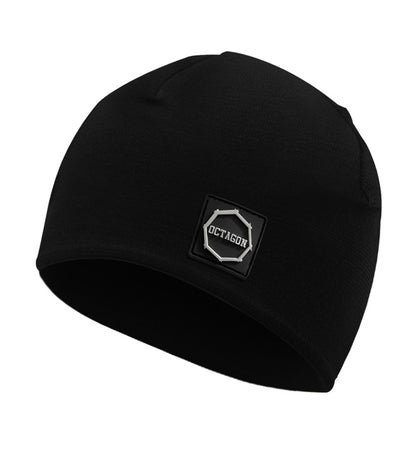 Octagon Winter Hat Small Logo Black