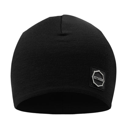 Octagon Winter Hat Small Logo Black