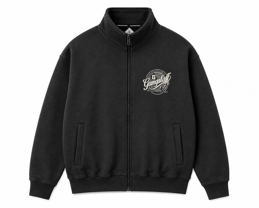 Gangstaff Zip Crewneck “Logo” 🔥🖤