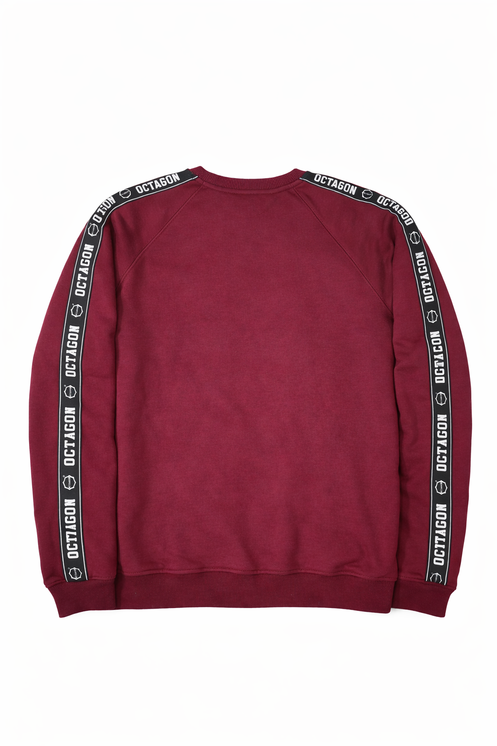 OCTAGON STRIPE – Men’s Crewneck Sweatshirt Burgundy💪