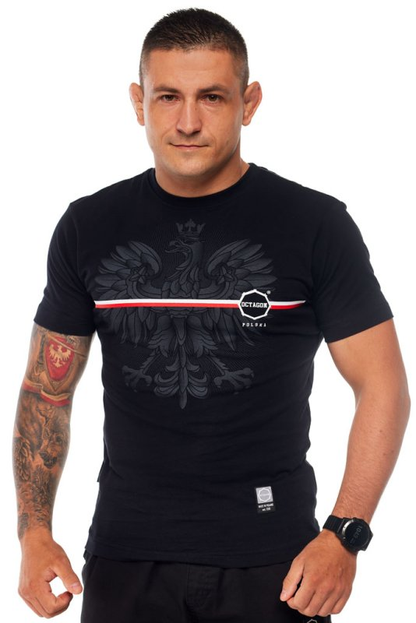 Octagon T-shirt Polska Biało-Czerwony