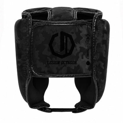 🥊🛡️ Legion Octagon Camo Black Boxing Head Guard