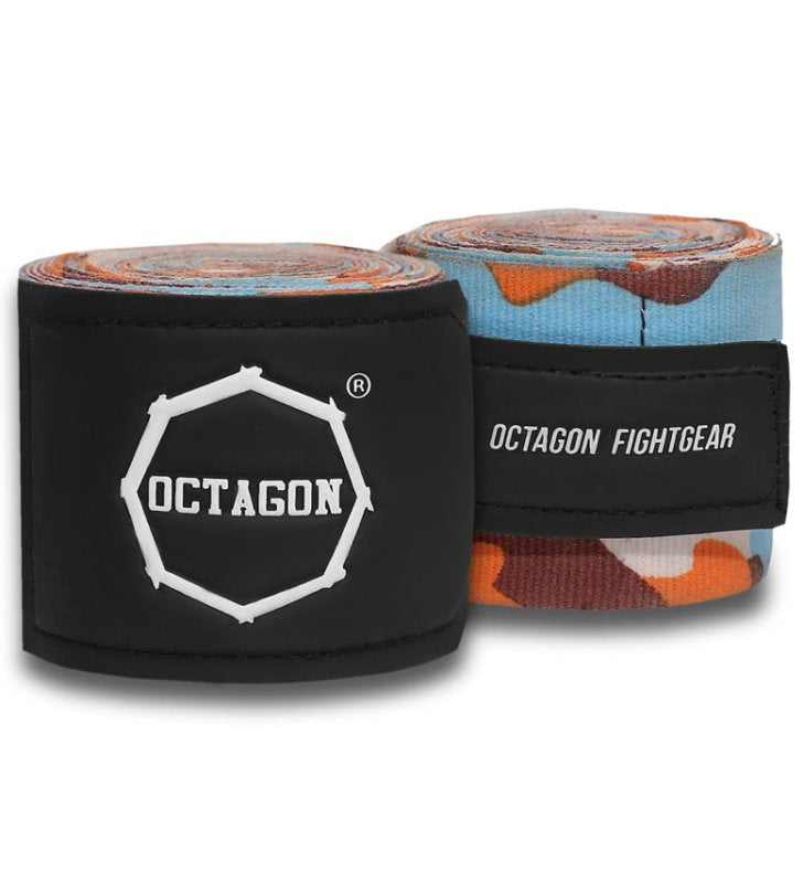 HANDWRAPS Octagon Fightgear Supreme Camo Orange 5m