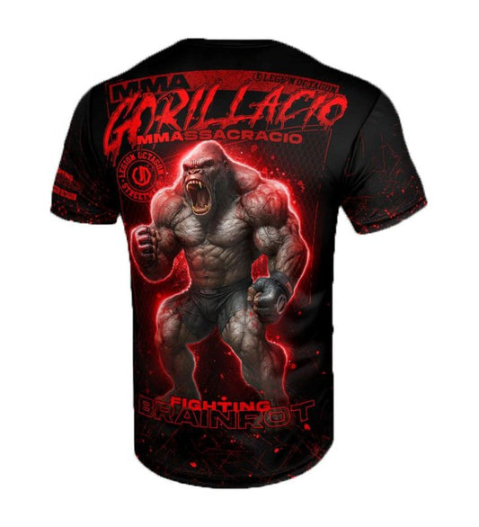 👕🔥 Legion Octagon Brainrot Gorillacio MMAssacracio Sports T-Shirt