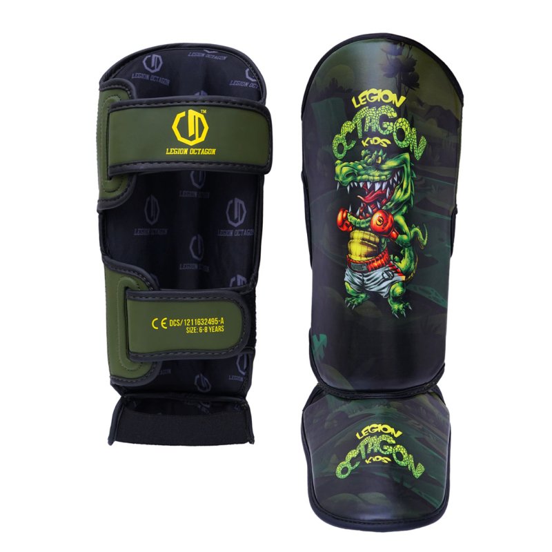Legion Octagon Kids Shin Guards “CROCODILE” 🐊🥋🧒
