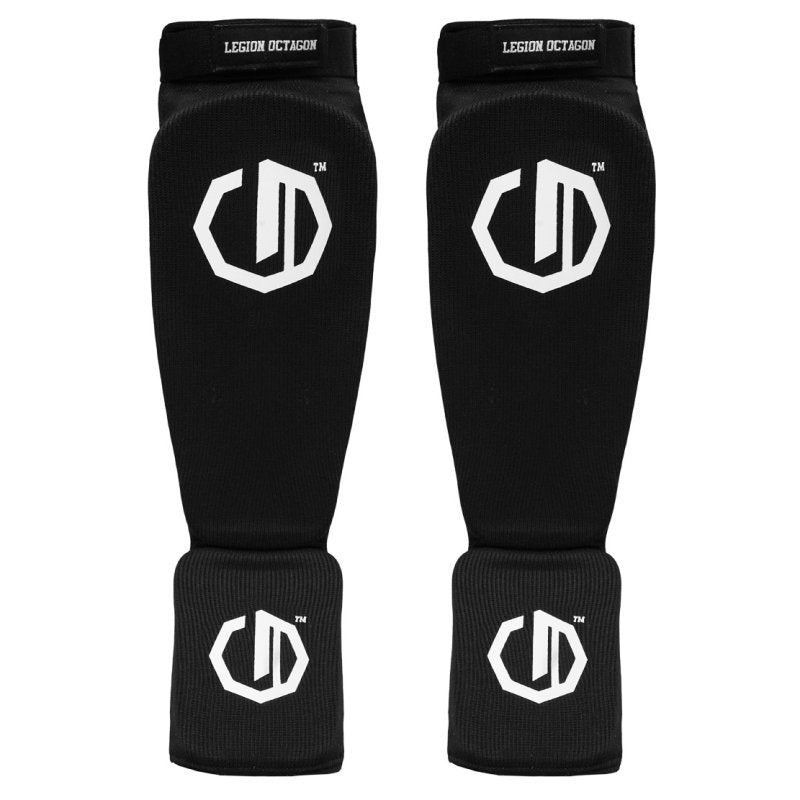 🥊 LEGION OCTAGON Basic Shin &amp; Instep Guards – Black