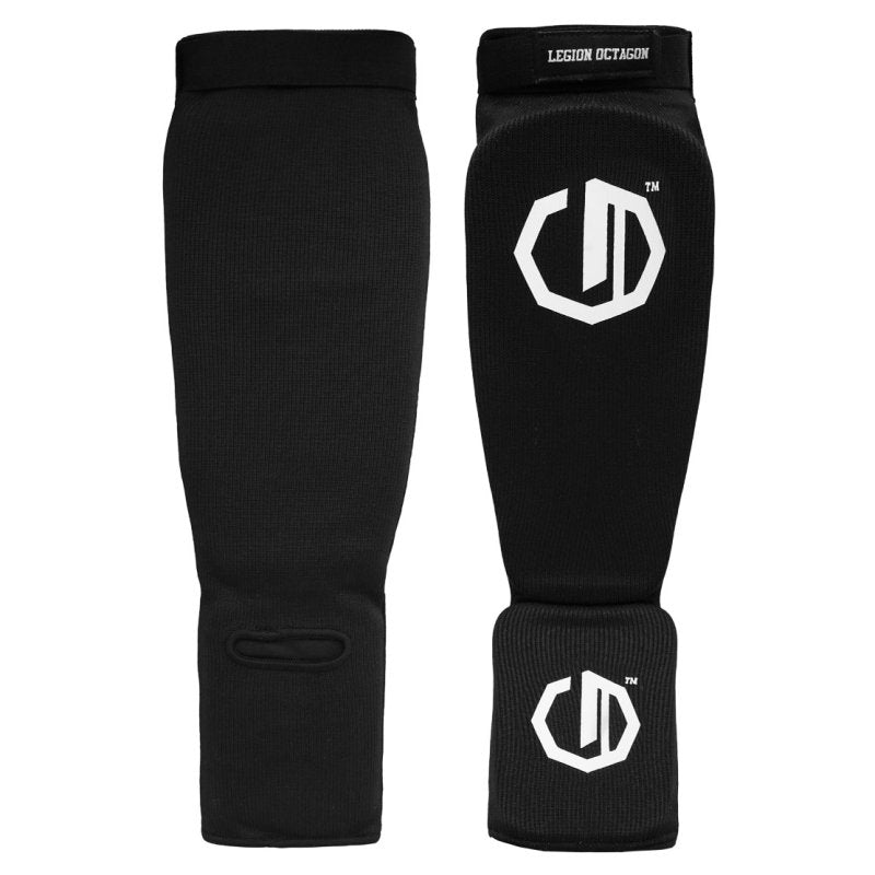 🥊 LEGION OCTAGON Basic Shin &amp; Instep Guards – Black