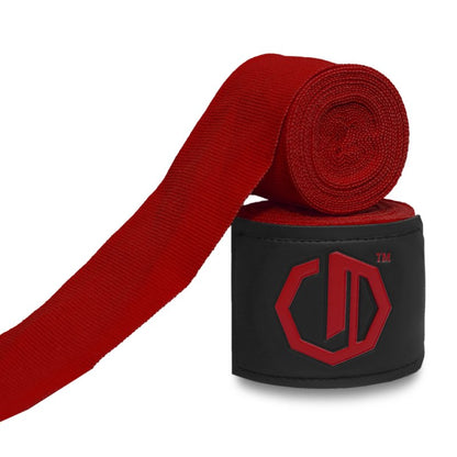 Octagon Supreme Boxing Hand Wraps (5m) 🥊🔥 Black/ Red