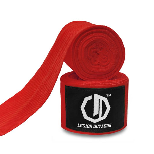 OCTAGON – Standard Boxing Hand Wraps Red