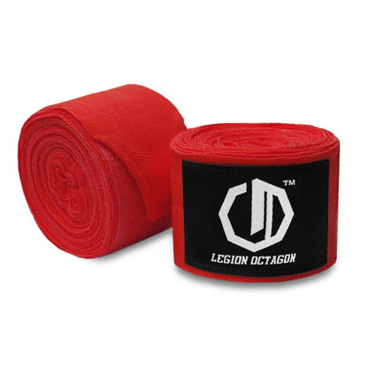 OCTAGON – Standard Boxing Hand Wraps Red