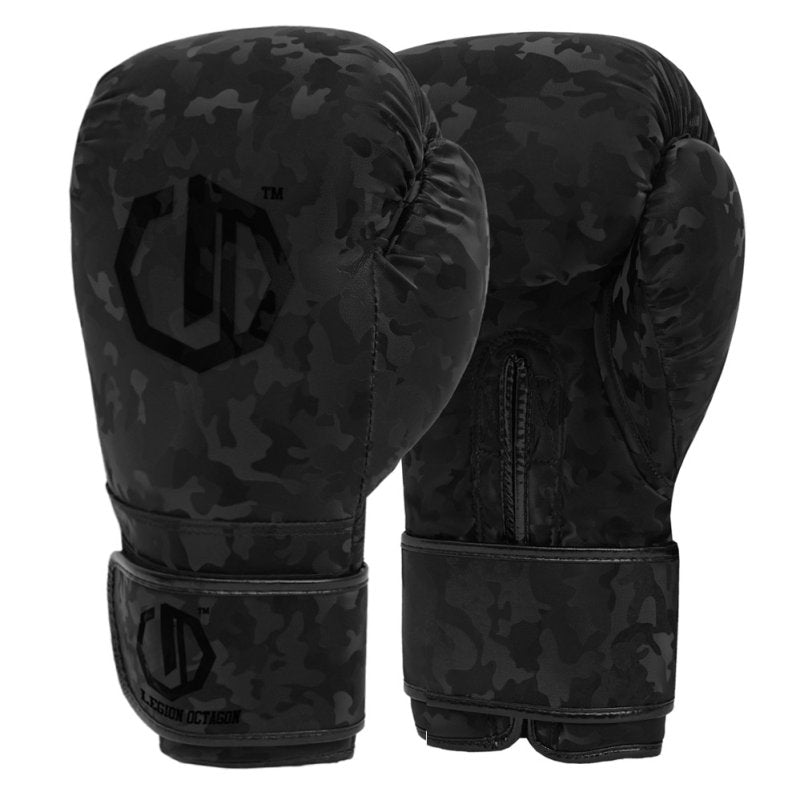 🥊🖤 Legion Octagon Shadow Camo Black Boxing Gloves