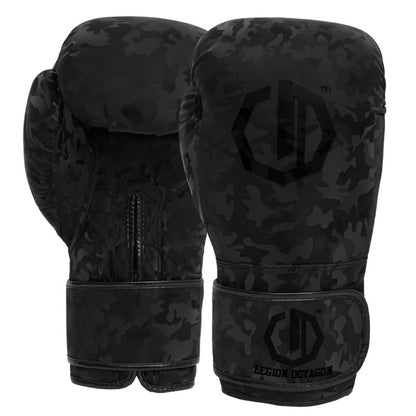🥊🖤 Legion Octagon Shadow Camo Black Boxing Gloves