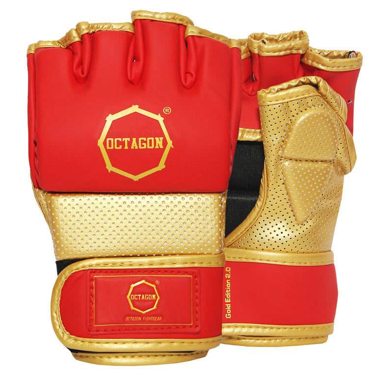 MMA GLOVES Octagon Gold Edition 2.0 Red