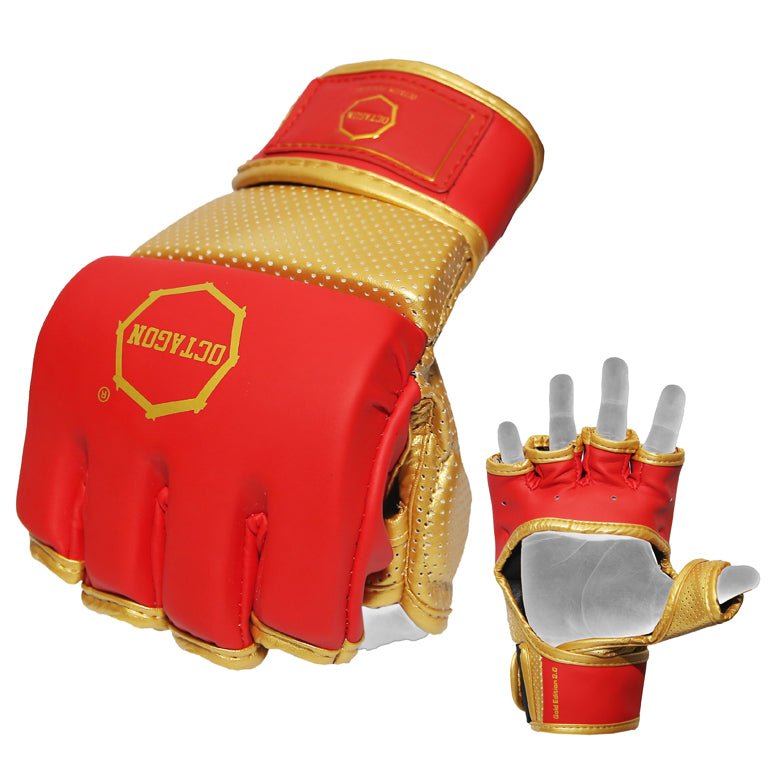MMA GLOVES Octagon Gold Edition 2.0 Red