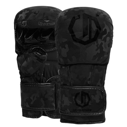 🥊🖤 Legion Octagon Camo Black MMA Gloves