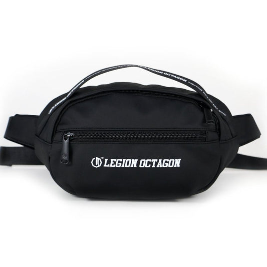🖤🤍 Legion OCTAGON Waist Bag – Black with White Logo