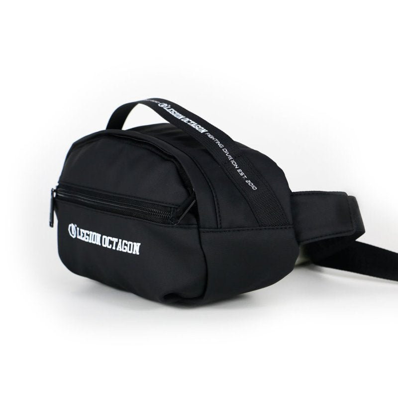 🖤🤍 Legion OCTAGON Waist Bag – Black with White Logo