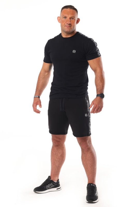 OCTAGON Stripe Cotton Shorts