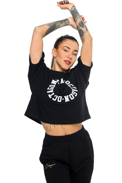 🖤👕 OCTAGON Women's RING T-Shirt – Black