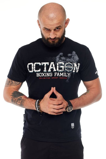 Octagon T-shirt Boxing Family black